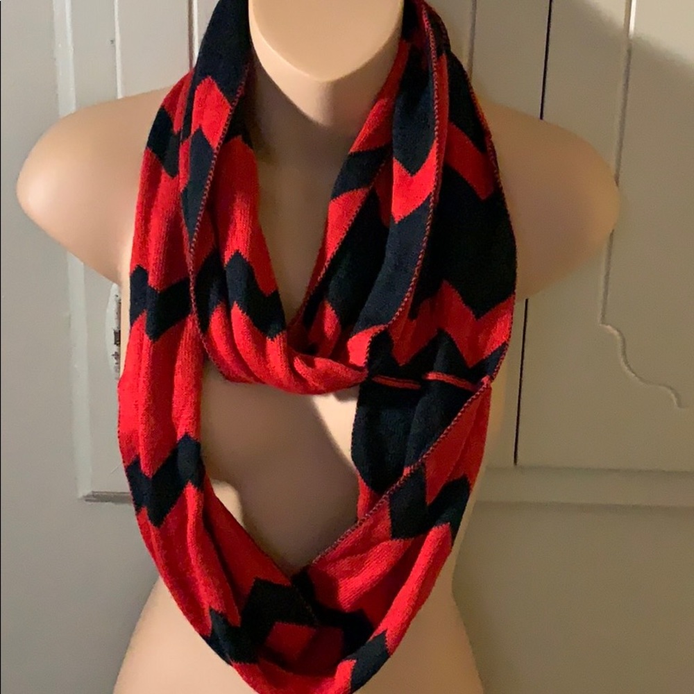 Red and black scarf
